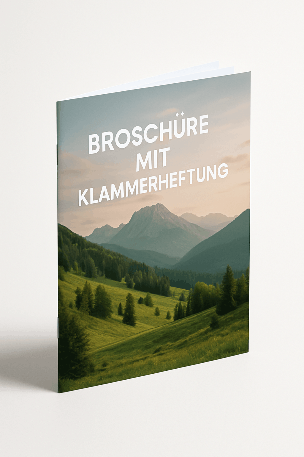 Broschüren Klammerheftung